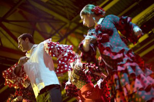 spaans thema feest dancers